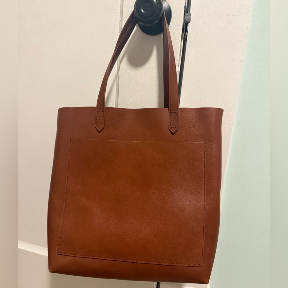 Madewell Brown Leather Tote Bag